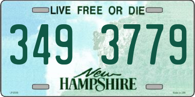 NH license plate 3493779