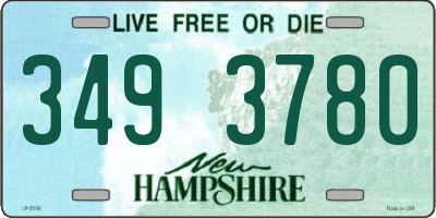 NH license plate 3493780