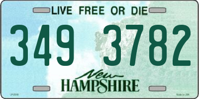 NH license plate 3493782