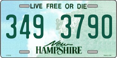 NH license plate 3493790