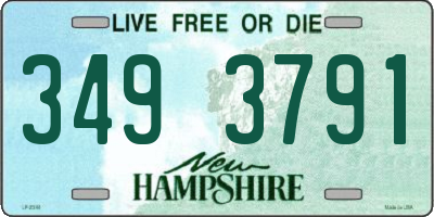 NH license plate 3493791