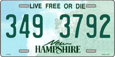 NH license plate 3493792