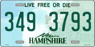 NH license plate 3493793