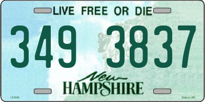 NH license plate 3493837