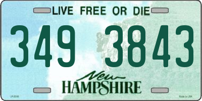NH license plate 3493843