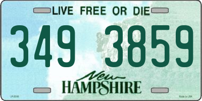 NH license plate 3493859