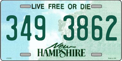 NH license plate 3493862