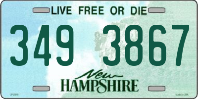 NH license plate 3493867