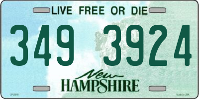 NH license plate 3493924