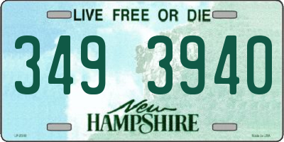 NH license plate 3493940