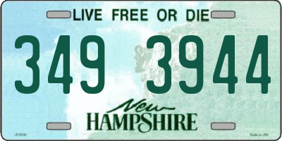 NH license plate 3493944