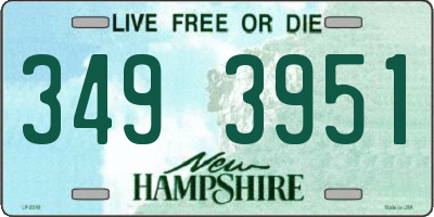 NH license plate 3493951