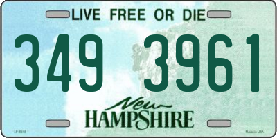NH license plate 3493961