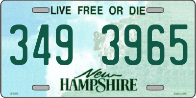 NH license plate 3493965