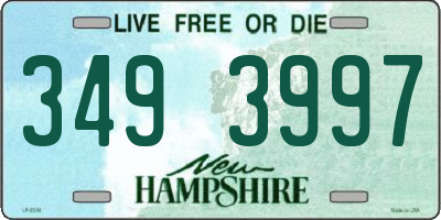 NH license plate 3493997