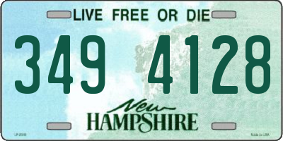 NH license plate 3494128