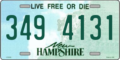 NH license plate 3494131