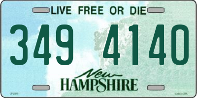 NH license plate 3494140