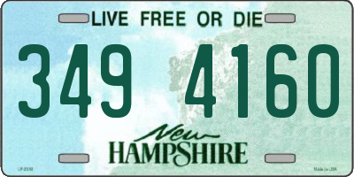 NH license plate 3494160