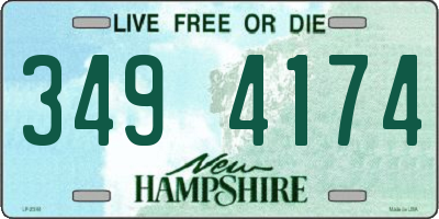 NH license plate 3494174