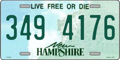 NH license plate 3494176