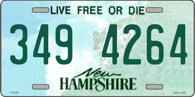 NH license plate 3494264