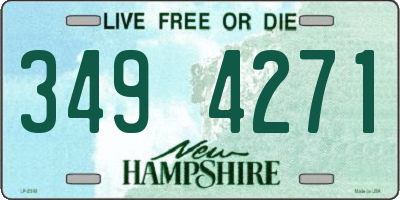 NH license plate 3494271