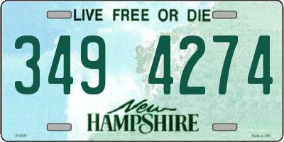 NH license plate 3494274