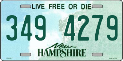 NH license plate 3494279