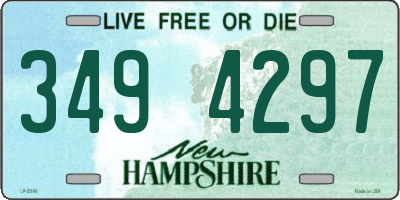 NH license plate 3494297