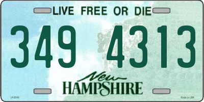 NH license plate 3494313