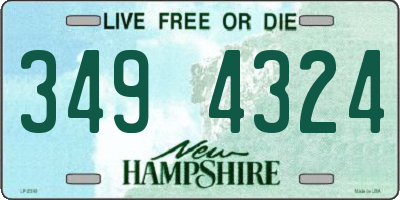NH license plate 3494324