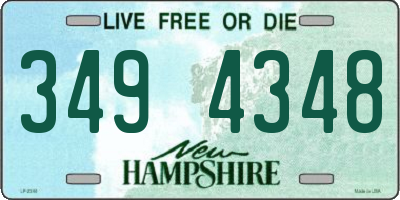 NH license plate 3494348