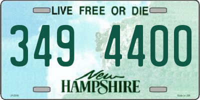 NH license plate 3494400