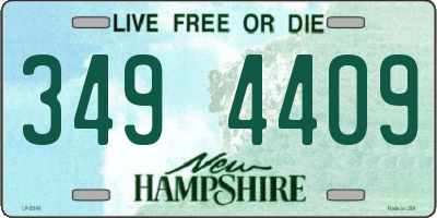 NH license plate 3494409