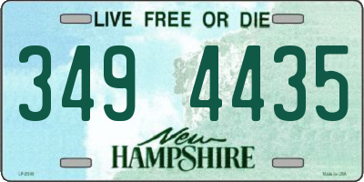NH license plate 3494435