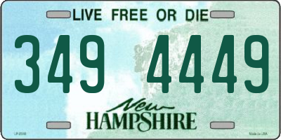NH license plate 3494449