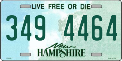 NH license plate 3494464