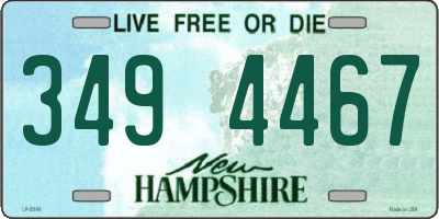 NH license plate 3494467