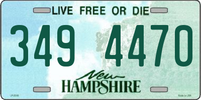 NH license plate 3494470