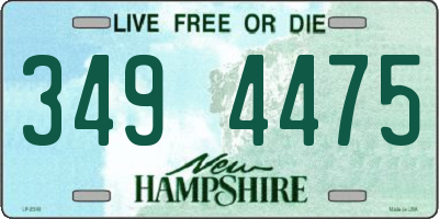NH license plate 3494475