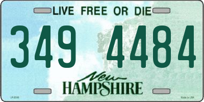 NH license plate 3494484