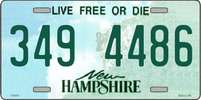NH license plate 3494486
