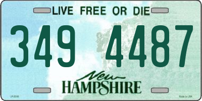 NH license plate 3494487