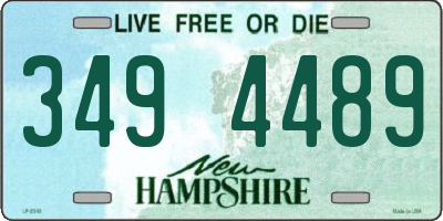 NH license plate 3494489