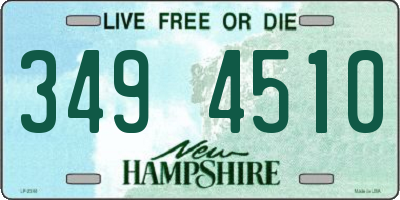 NH license plate 3494510