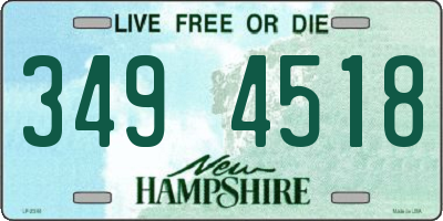 NH license plate 3494518