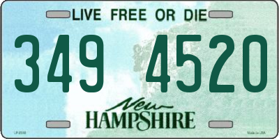 NH license plate 3494520