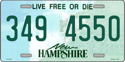 NH license plate 3494550
