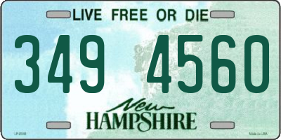 NH license plate 3494560